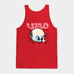 WAP design Skull with Bars Tank Top